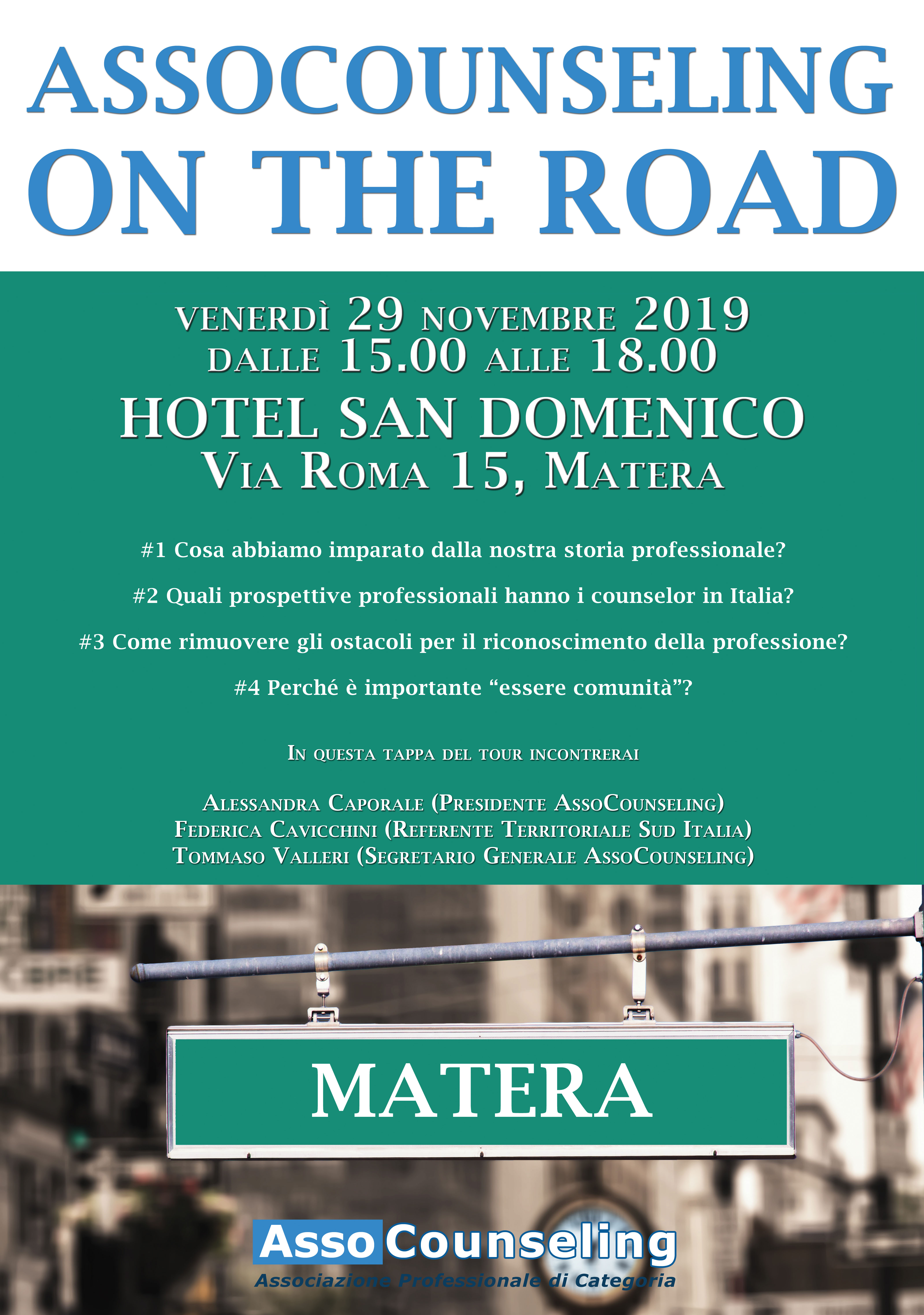 AssoCounseling on the road - Matera